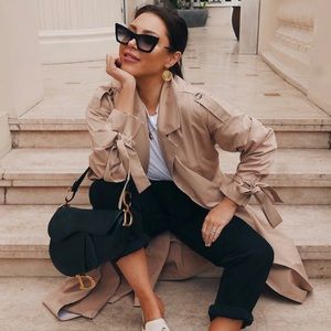 BRAND NEW LornaLuxe x InTheStyle Trench Coat SIZE6